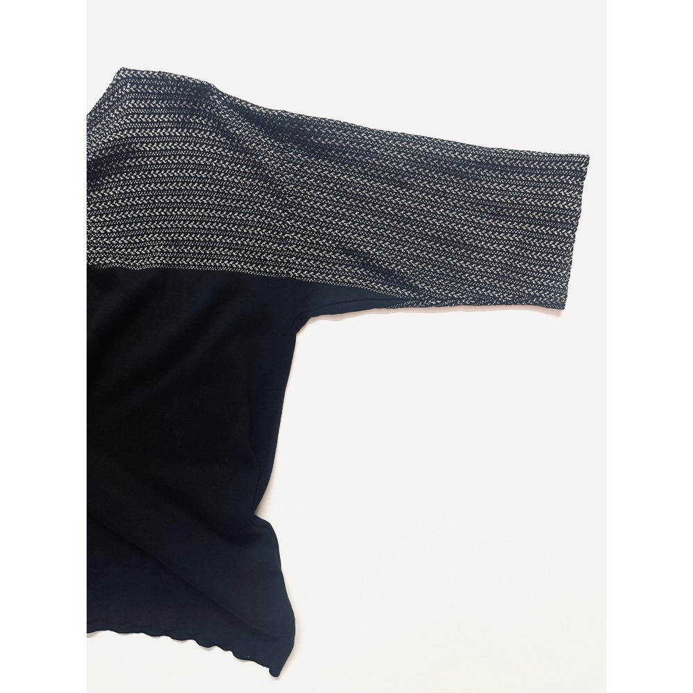 Lauren Ralph Lauren Black Chevron Colorblock Knit Top 1X Professional Classy - Picture 12 of 16